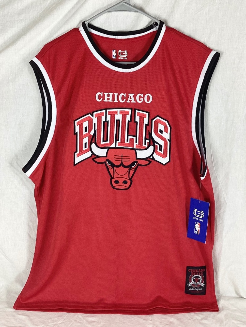 NBA Chicago Bulls Jersey Mens XL Red Embroidered Ultra Game NEW with tags